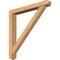 Ekena Millwork Traditional Arts and Crafts Smooth Bracket w/ Offset Brace, Western Red Cedar, 5 1/2"W x 42"D x 42"H BKT0604X42X42TRA03SWR - alternate 1